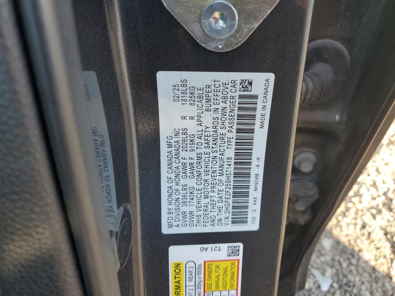 2025 HONDA CIVIC