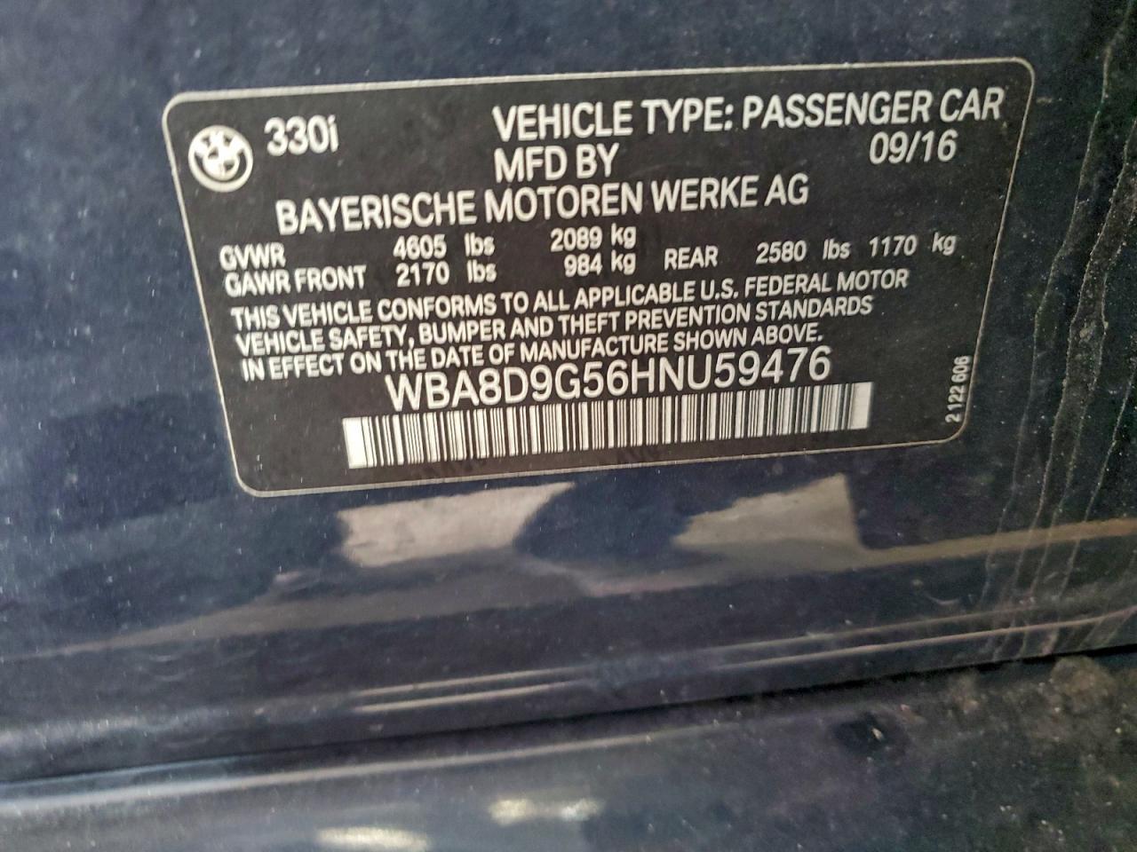 2017 BMW 3 SERIES