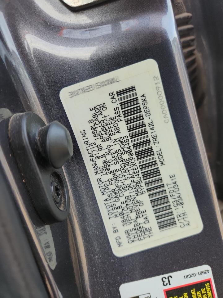 2012 TOYOTA COROLLA