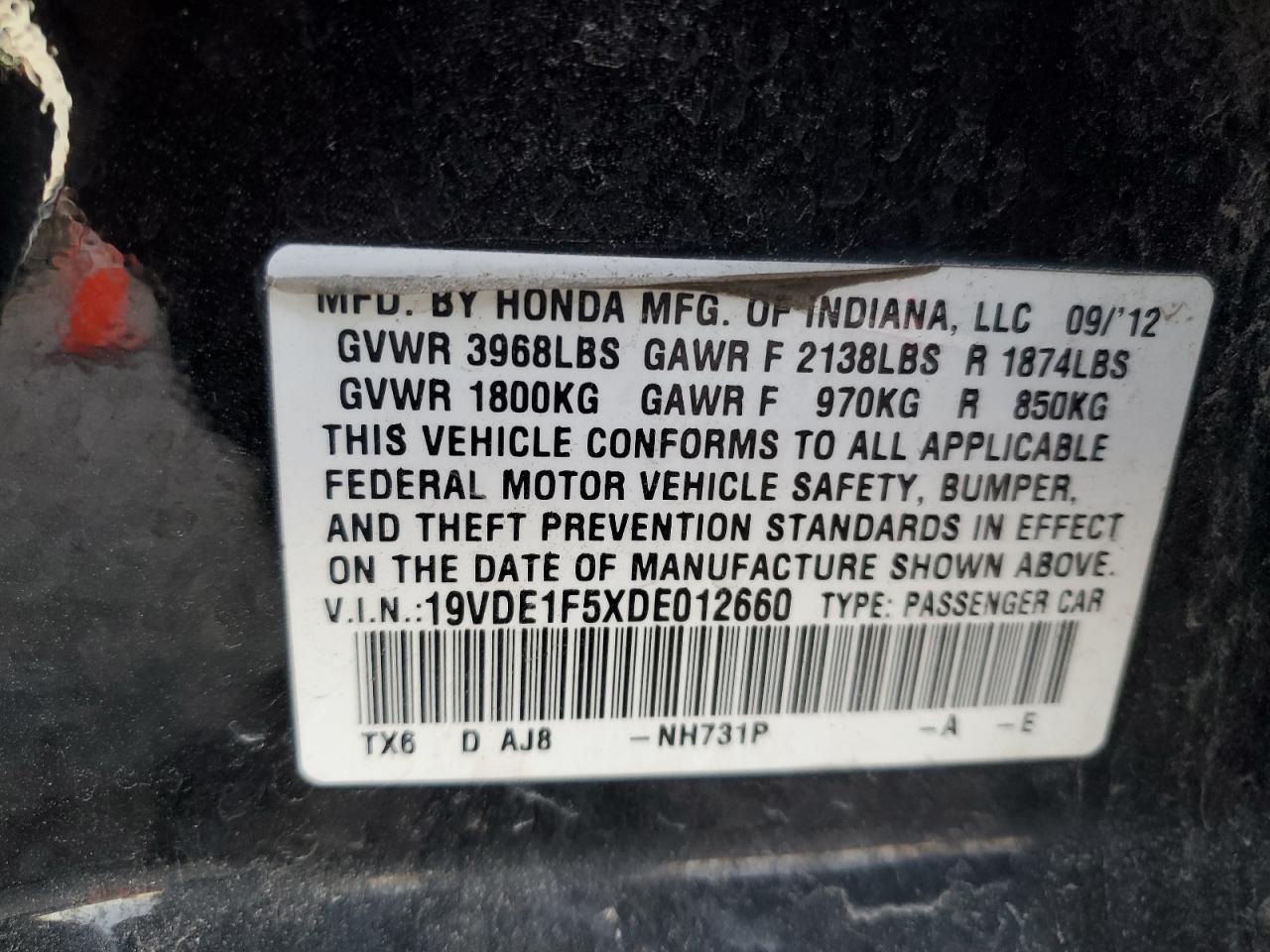 2013 ACURA ILX