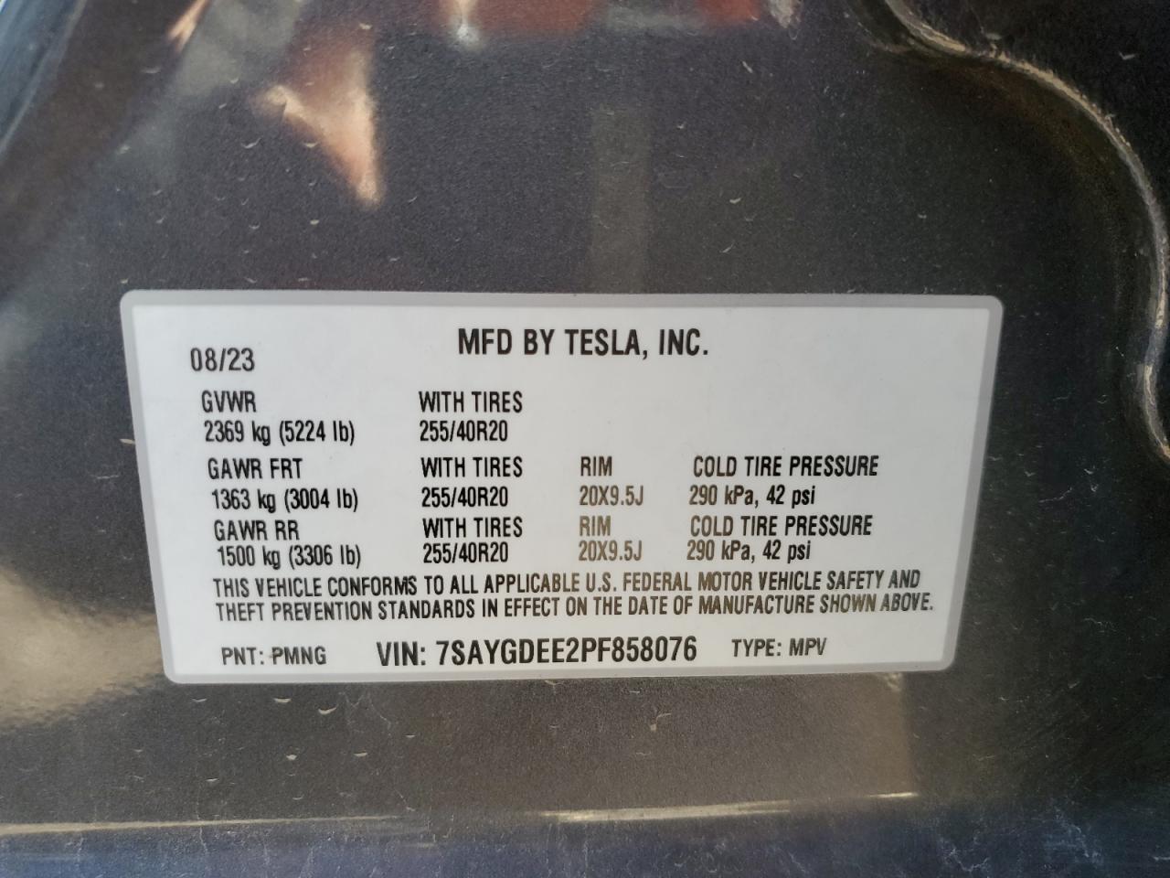 2023 TESLA MODEL Y