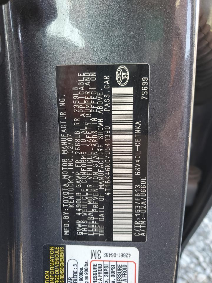 2007 TOYOTA CAMRY