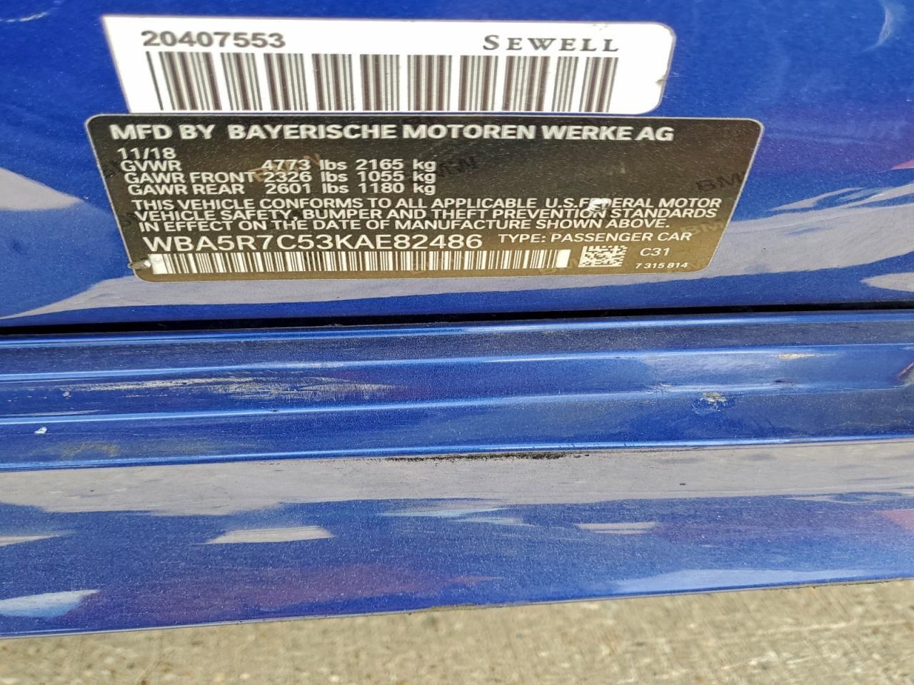 2019 BMW 3 SERIES