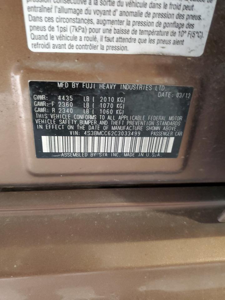 2012 SUBARU Legacy