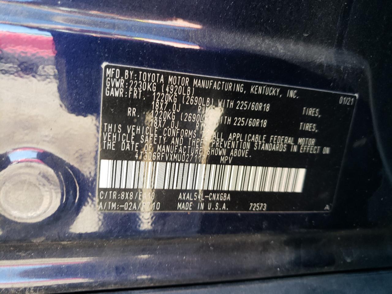 2021 TOYOTA RAV4