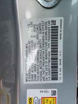 2022 HONDA CIVIC
