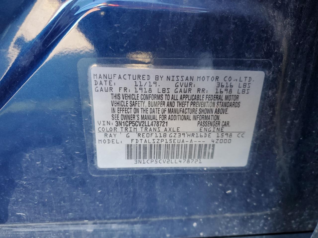 2020 NISSAN KICKS
