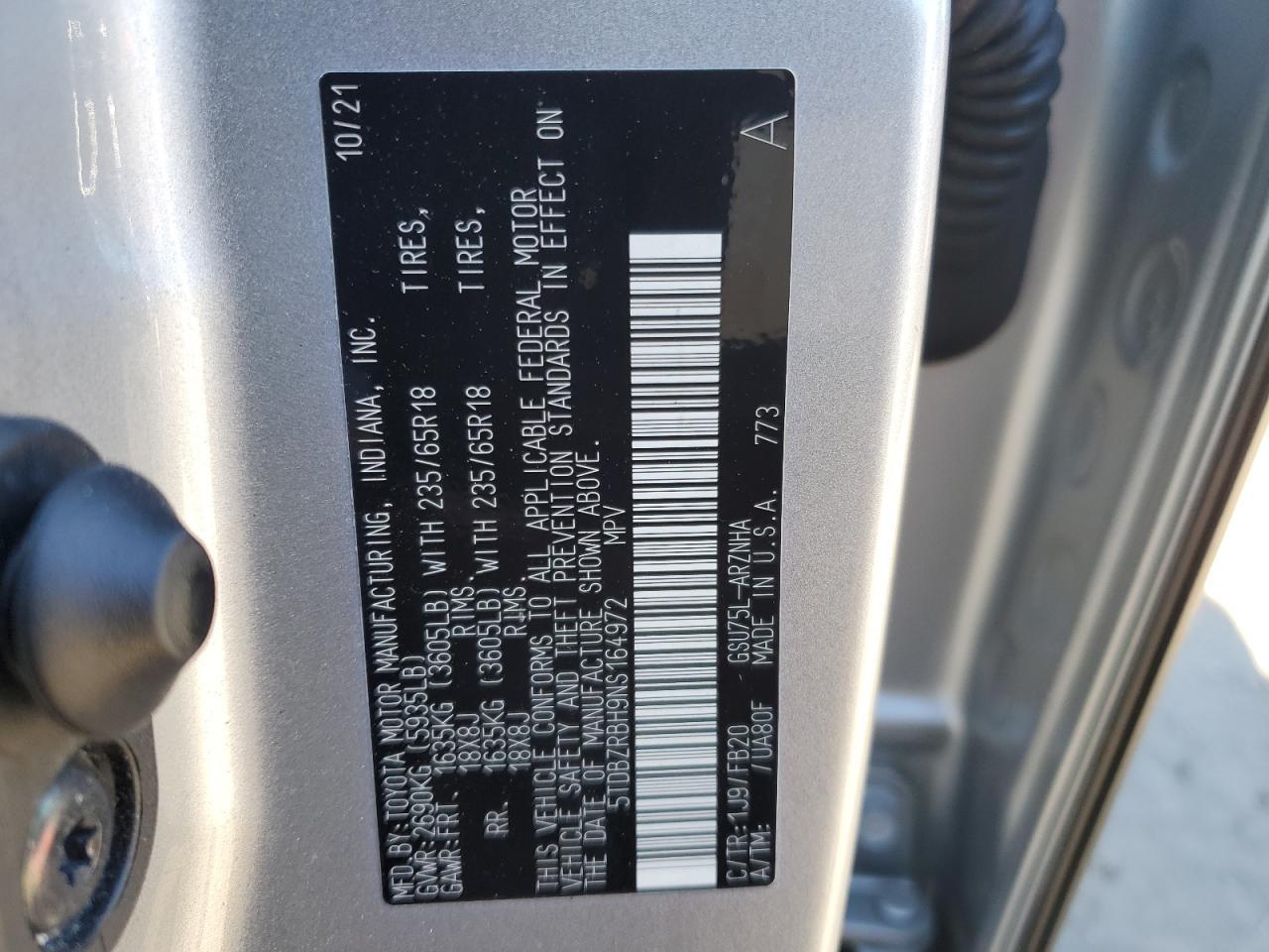 2022 TOYOTA HIGHLANDER