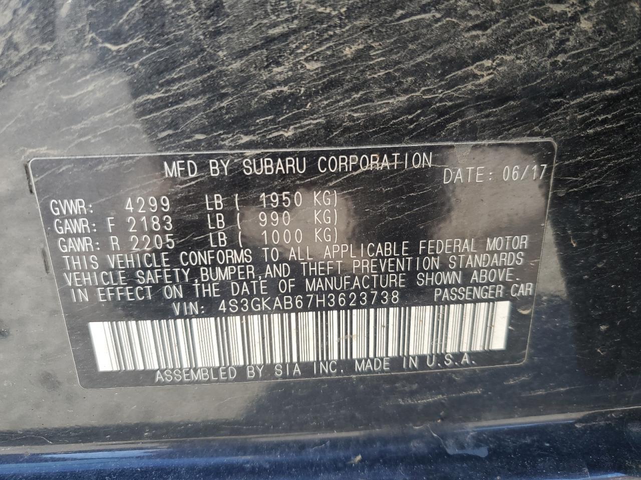 2017 SUBARU IMPREZA