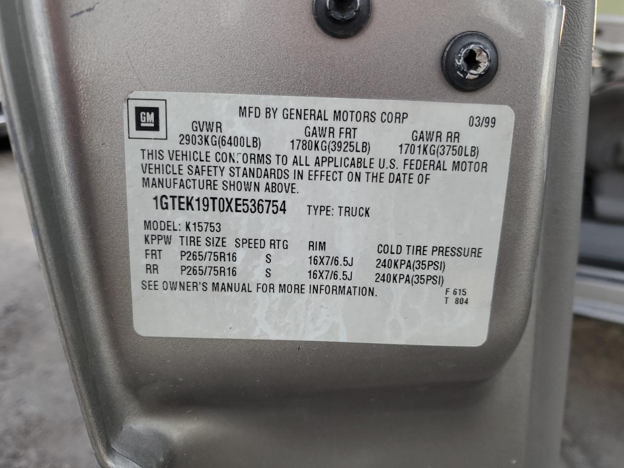 1999 GMC Sierra