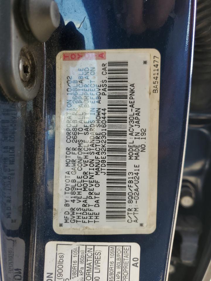 2003 TOYOTA CAMRY