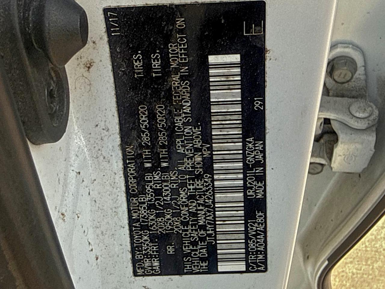 2018 LEXUS LX 570