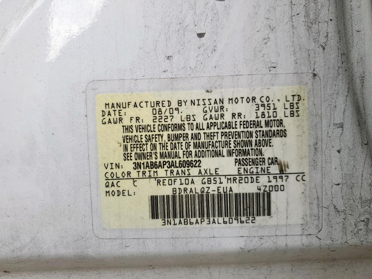 2010 NISSAN SENTRA