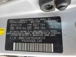 2016 HYUNDAI ACCENT