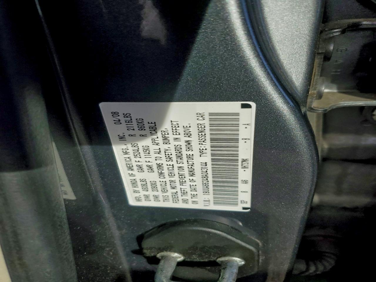2008 ACURA TL