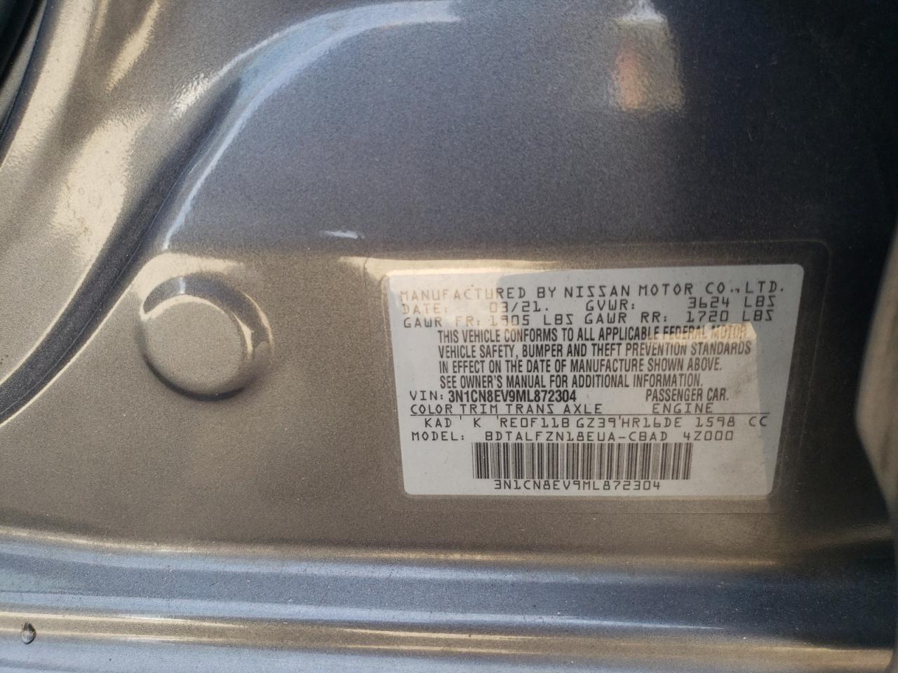 2021 NISSAN VERSA