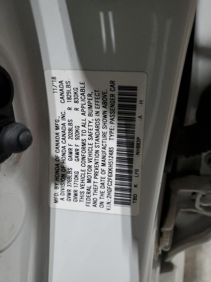 2019 HONDA CIVIC