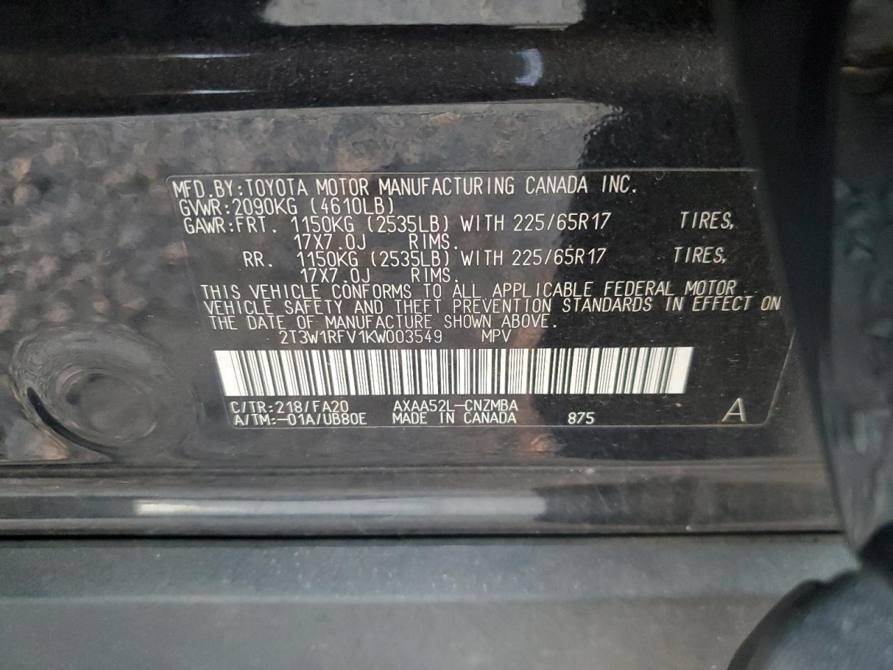 2019 TOYOTA RAV4