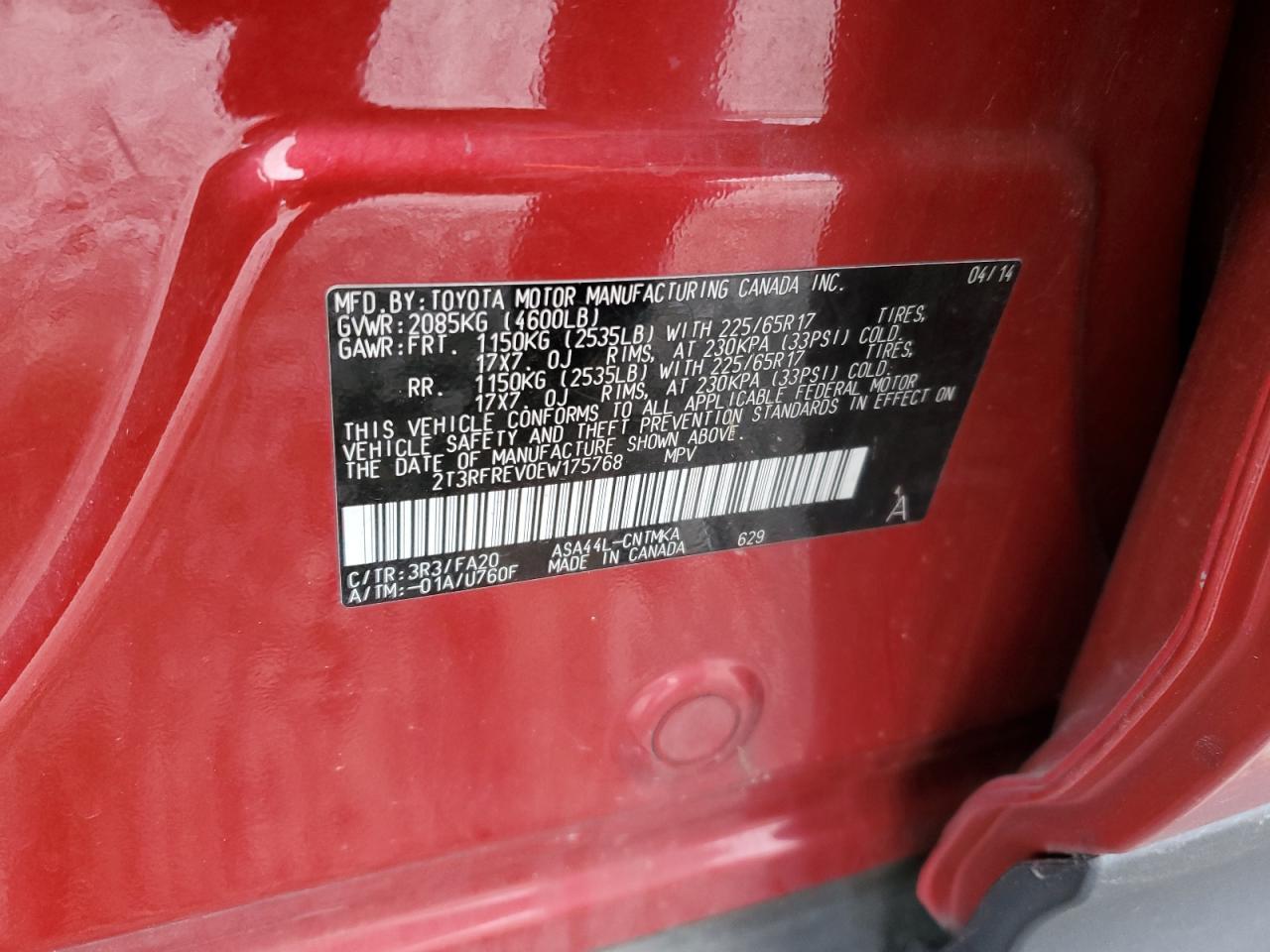 2014 TOYOTA RAV4