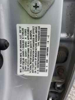 2012 HONDA CIVIC