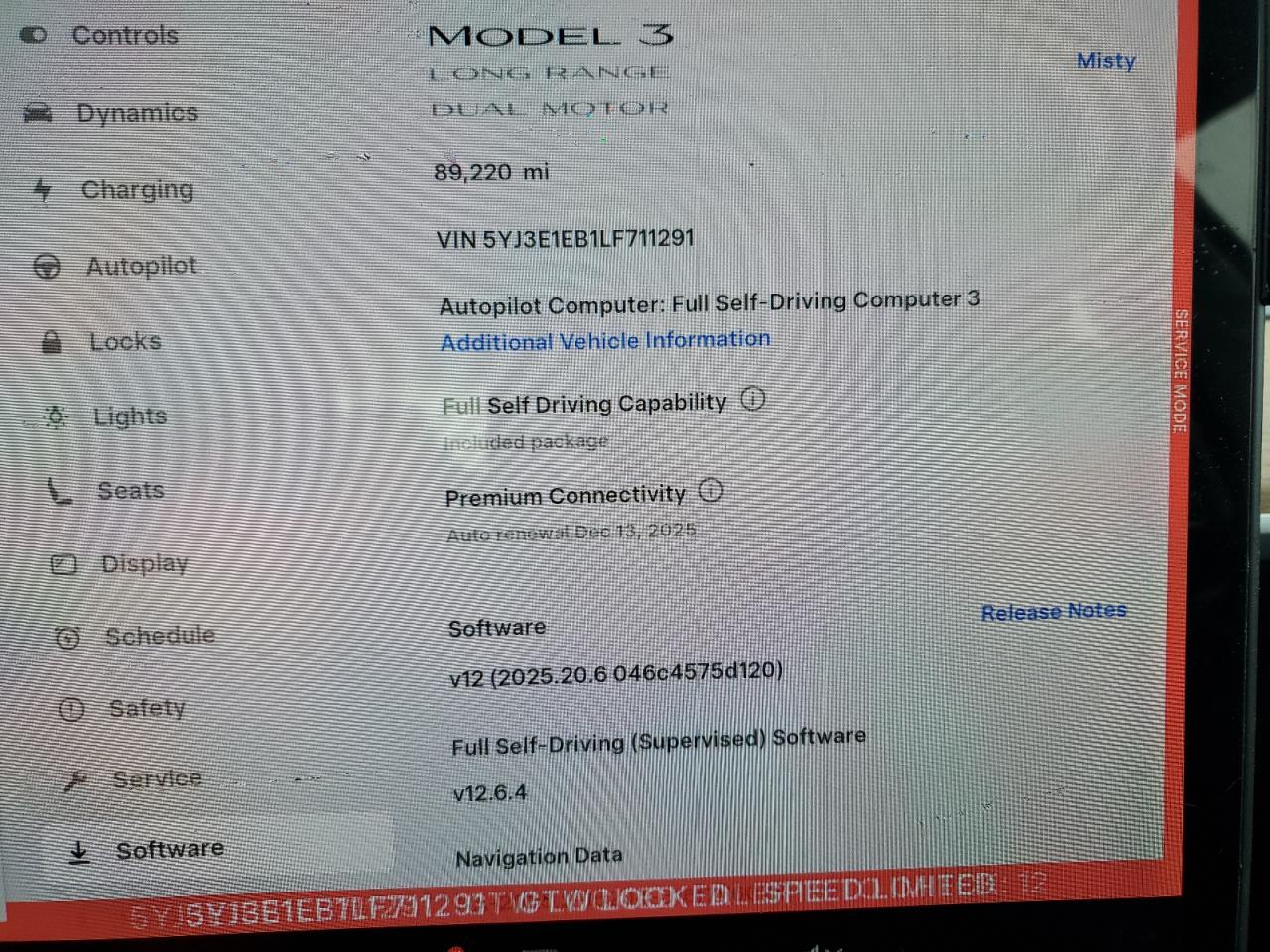 2020 TESLA MODEL 3