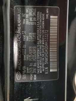 2010 HYUNDAI SANTA FE