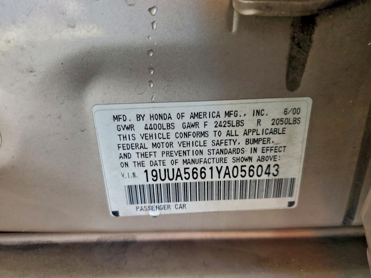 2000 ACURA TL