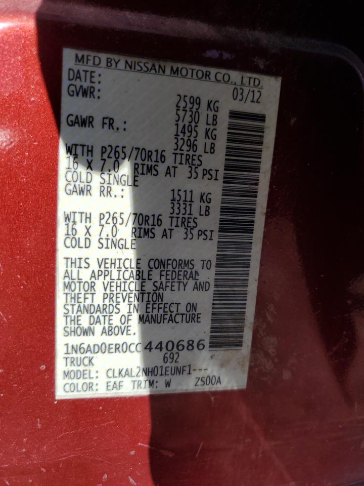 2012 NISSAN Frontier