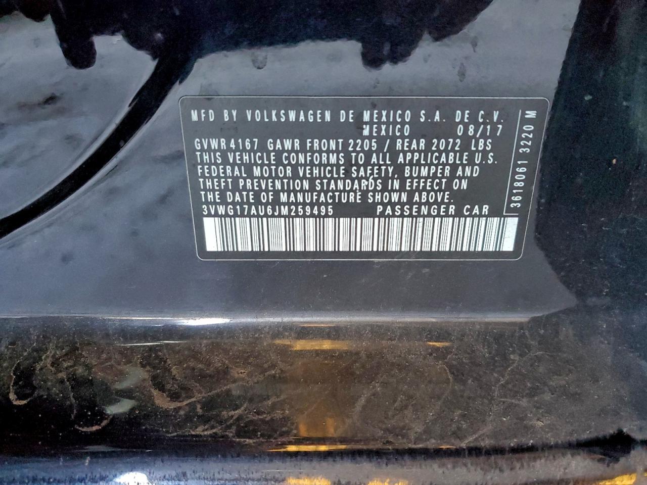 2018 VOLKSWAGEN GOLF