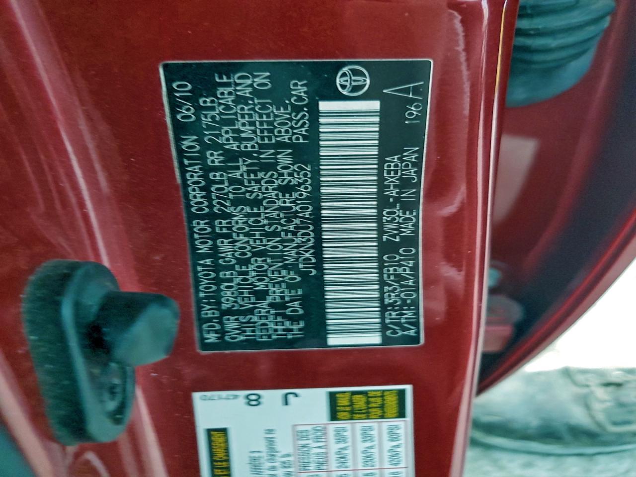 2010 TOYOTA PRIUS