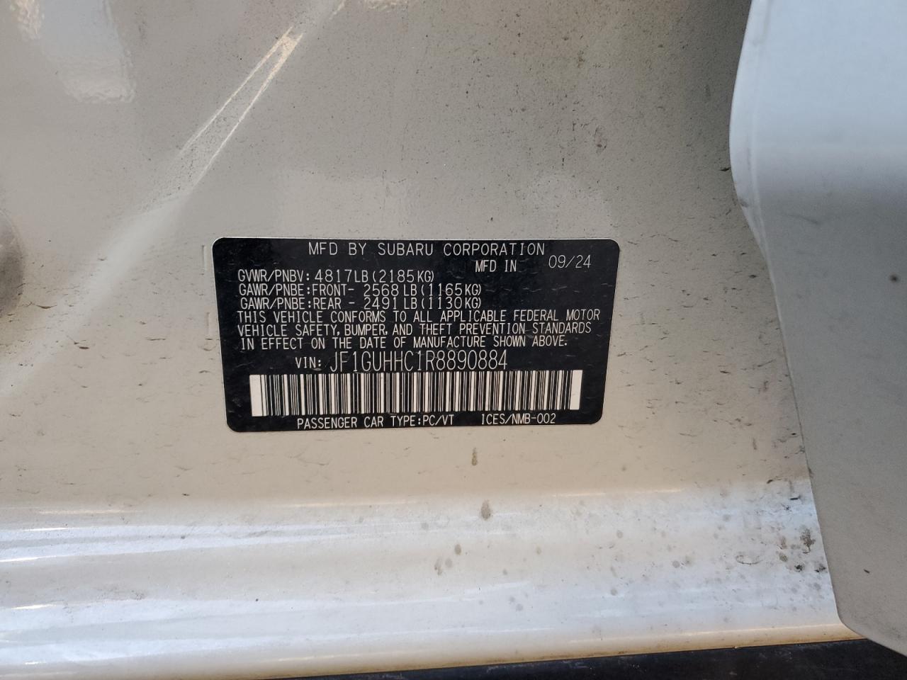 2024 SUBARU IMPREZA