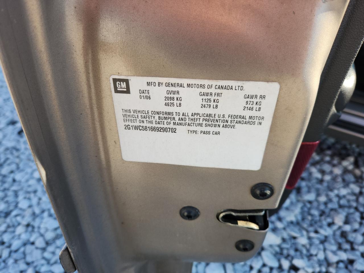 2006 CHEVROLET IMPALA
