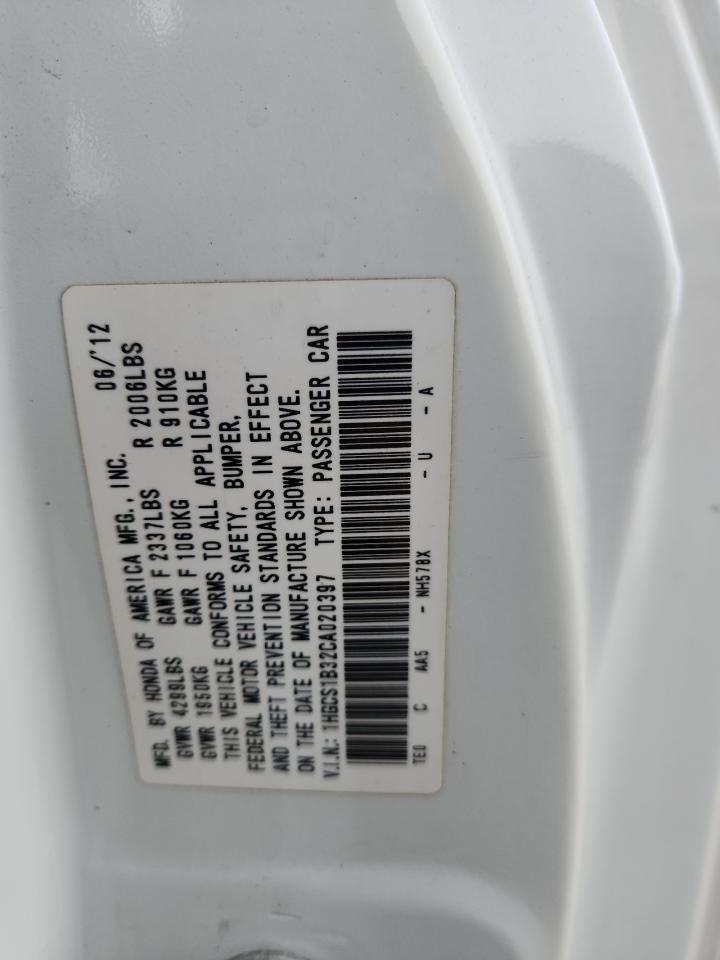 2012 HONDA ACCORD