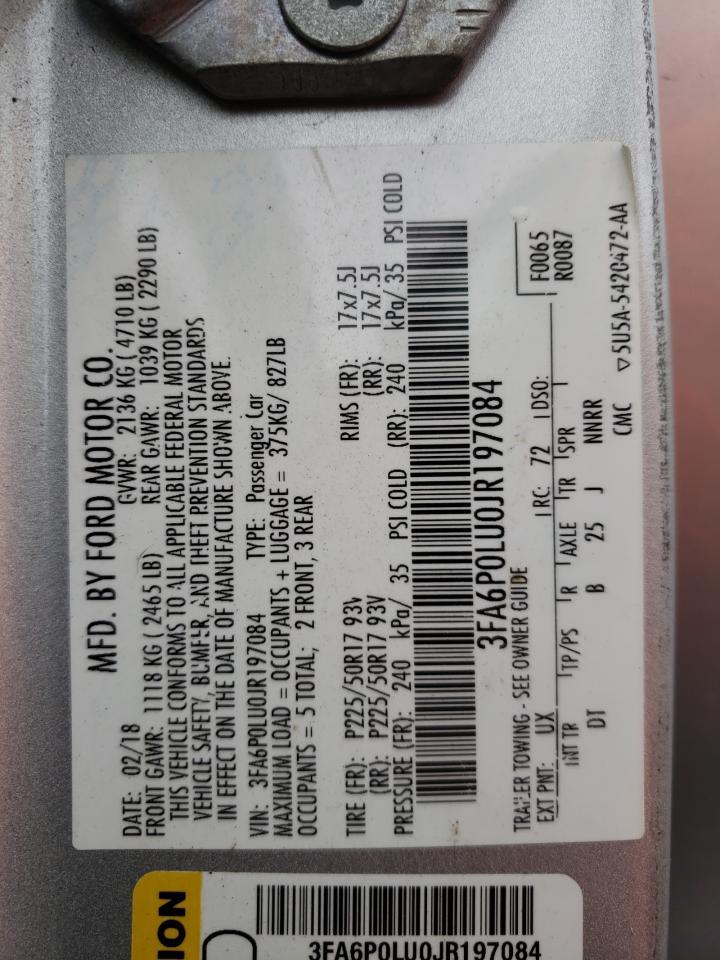 2018 FORD FUSION