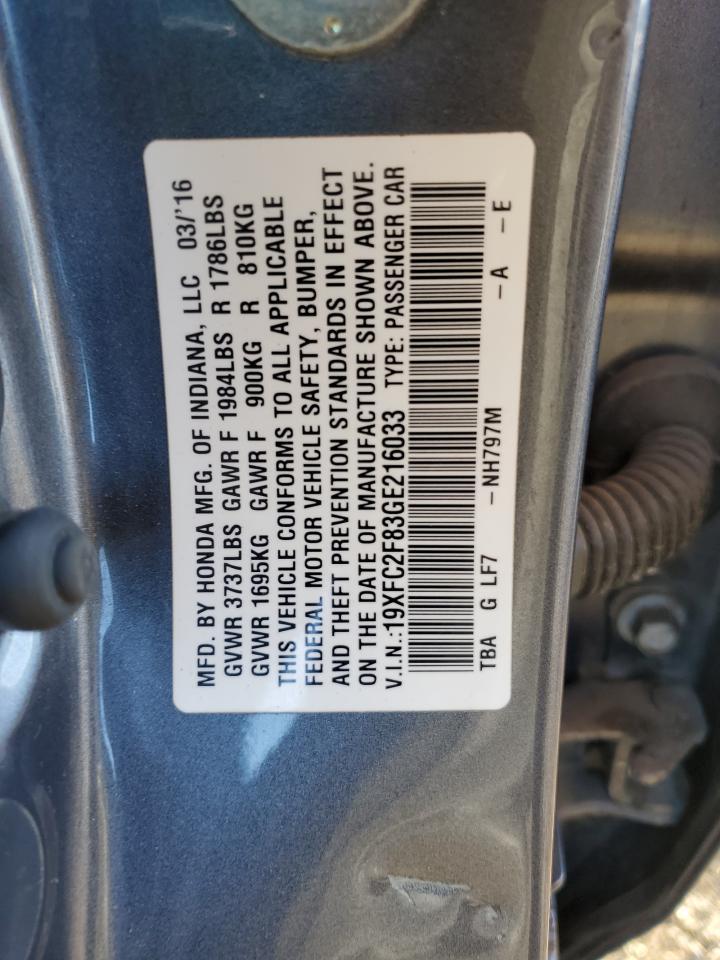 2016 HONDA CIVIC