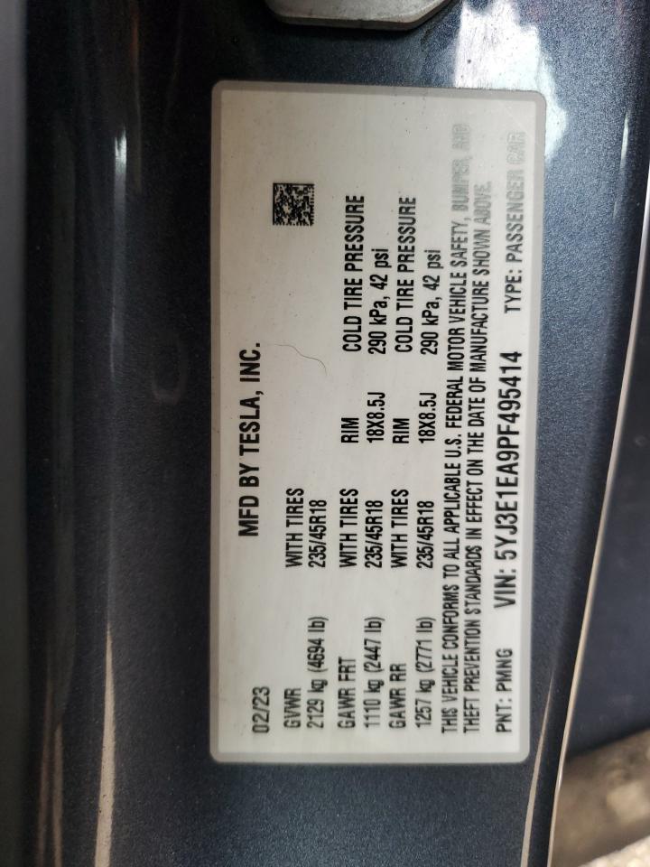 2023 TESLA MODEL 3