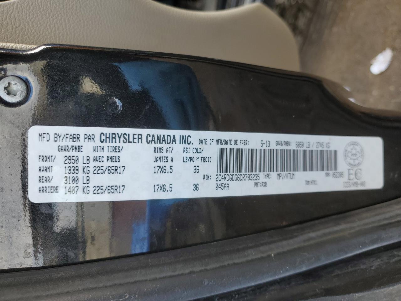 2013 DODGE GRAND CARAVAN