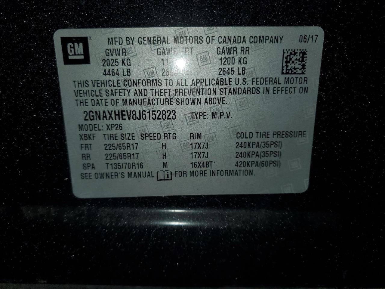 2018 CHEVROLET EQUINOX