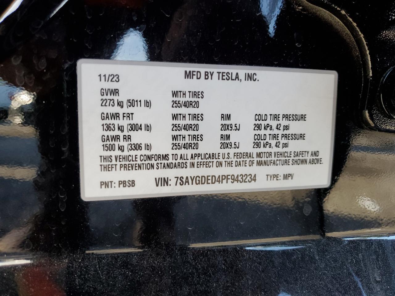 2023 TESLA MODEL Y