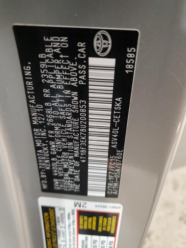 2011 TOYOTA CAMRY