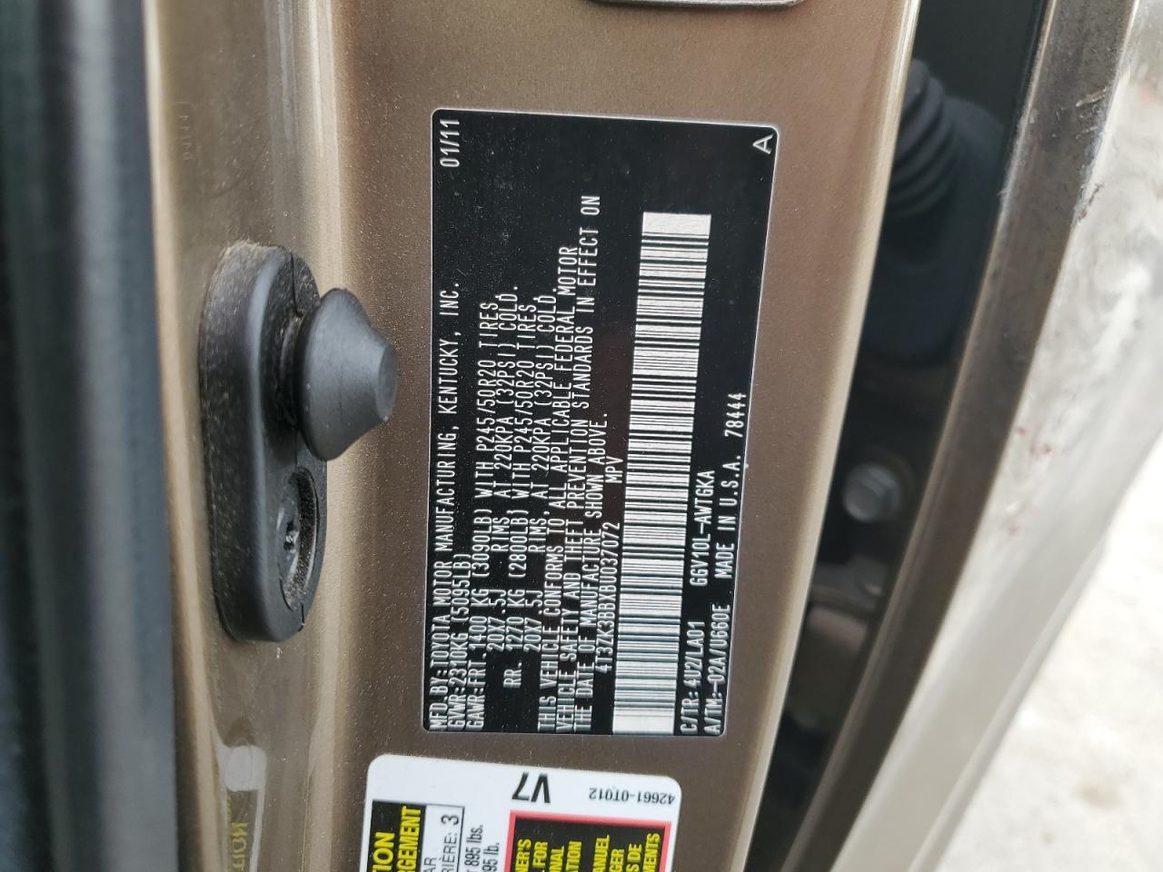 2011 TOYOTA VENZA