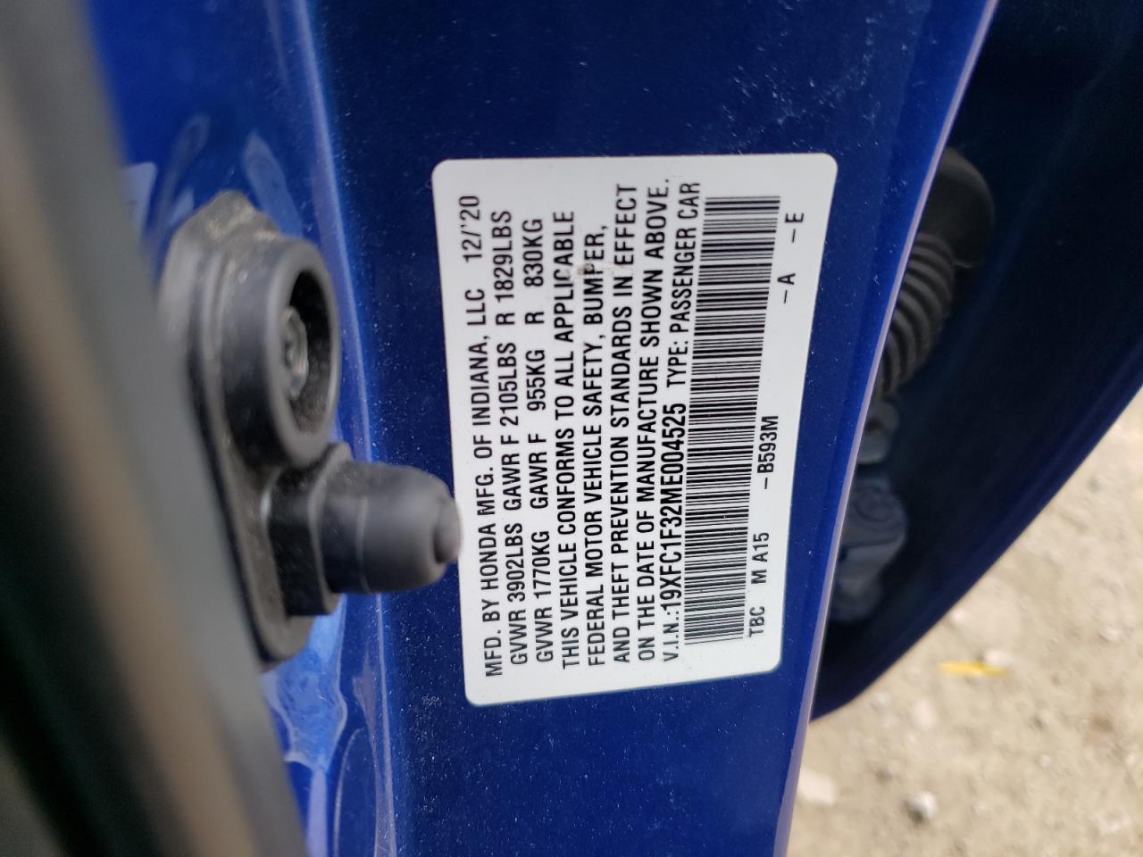2021 HONDA CIVIC