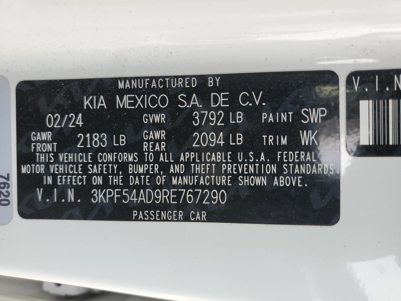 2024 KIA FORTE