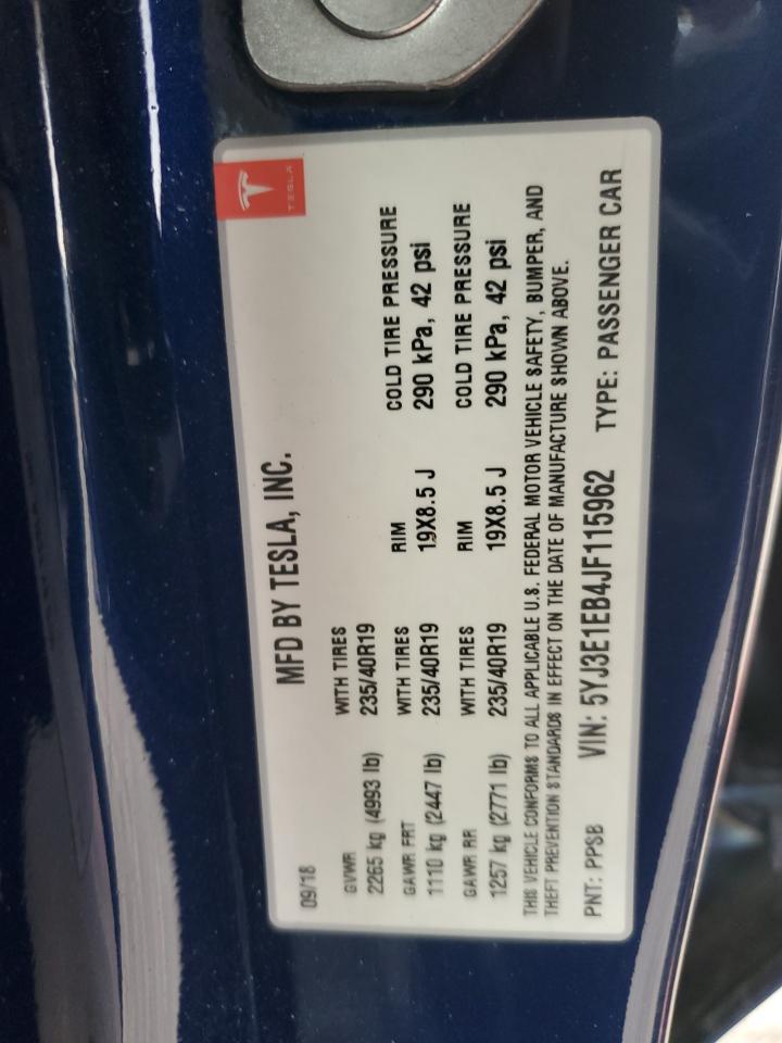 2018 TESLA MODEL 3