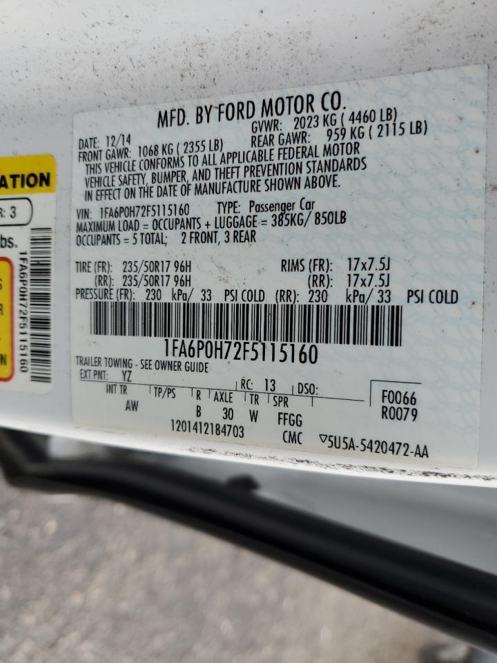 2015 FORD FUSION