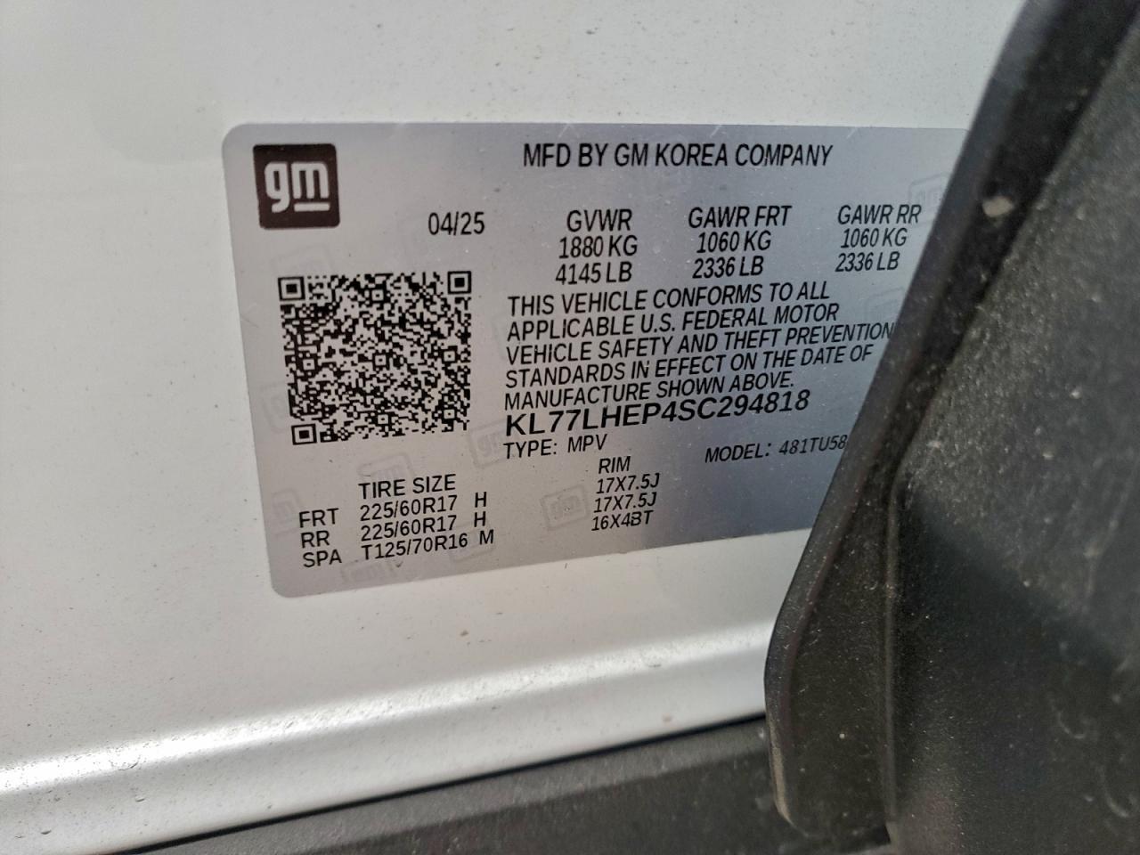 2025 CHEVROLET TRAX