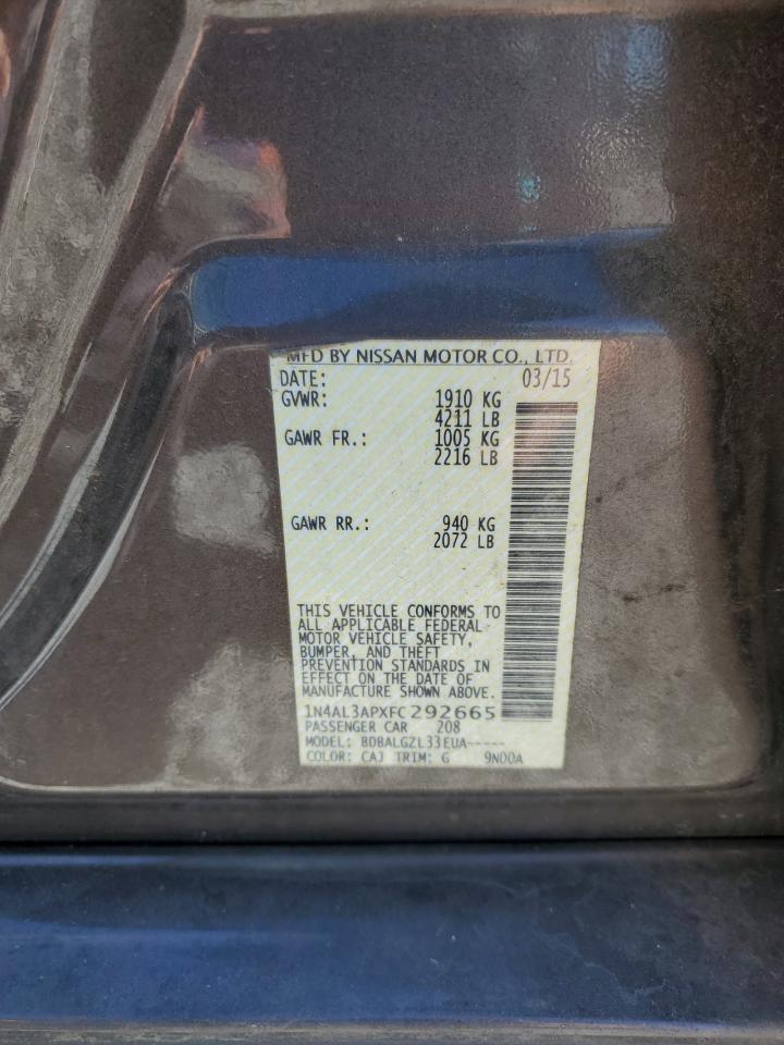 2015 NISSAN ALTIMA