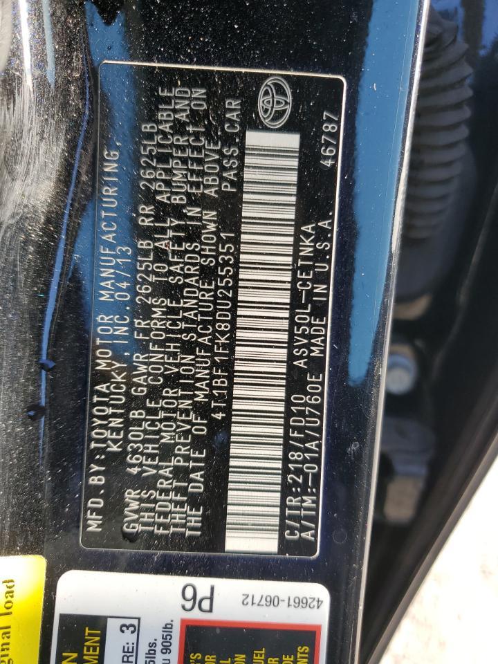 2013 TOYOTA CAMRY