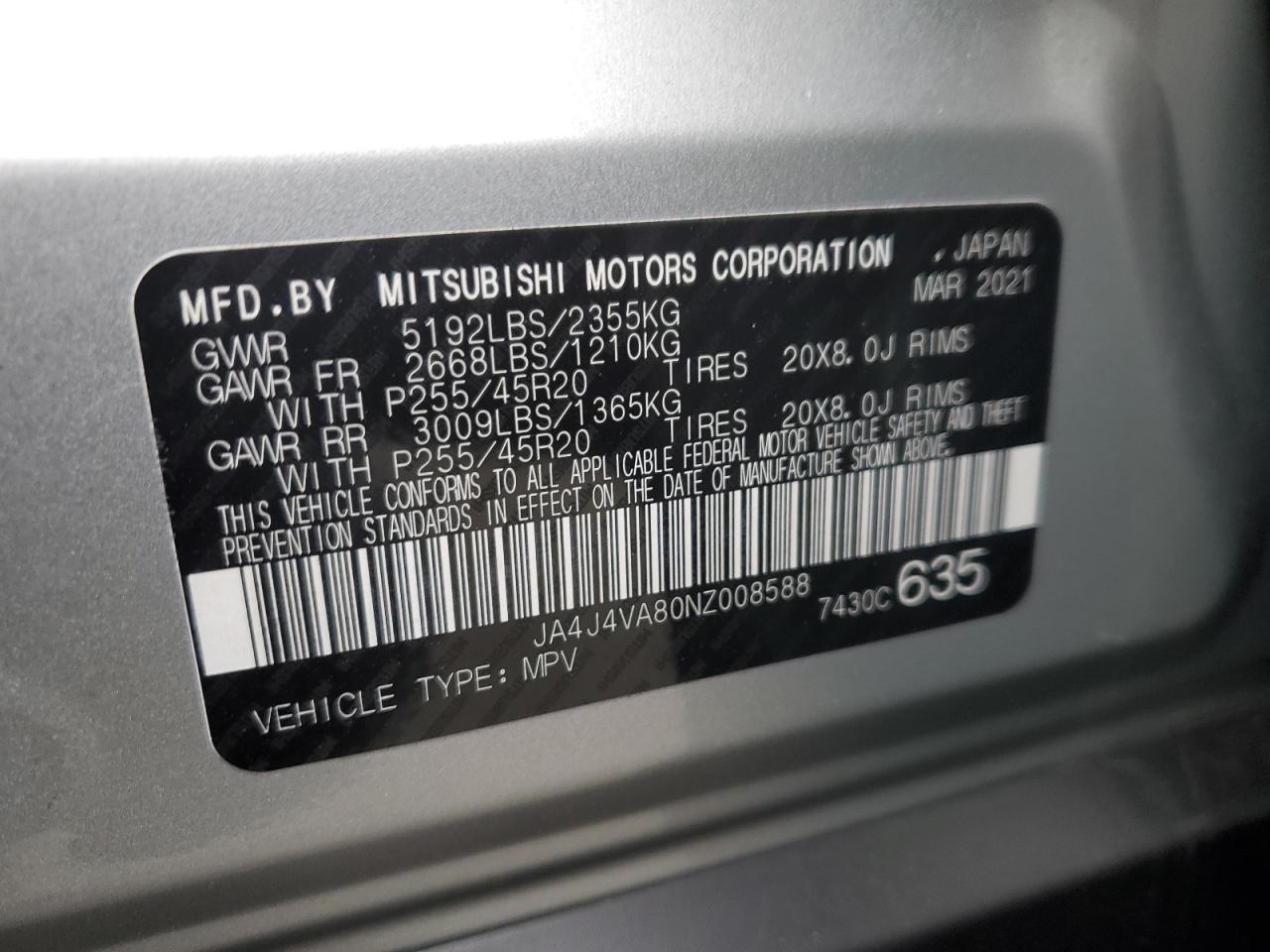 2022 MITSUBISHI outlander