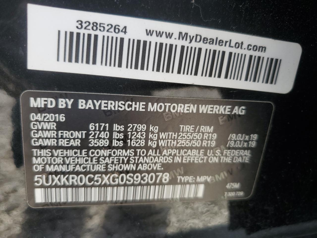 2016 BMW X5